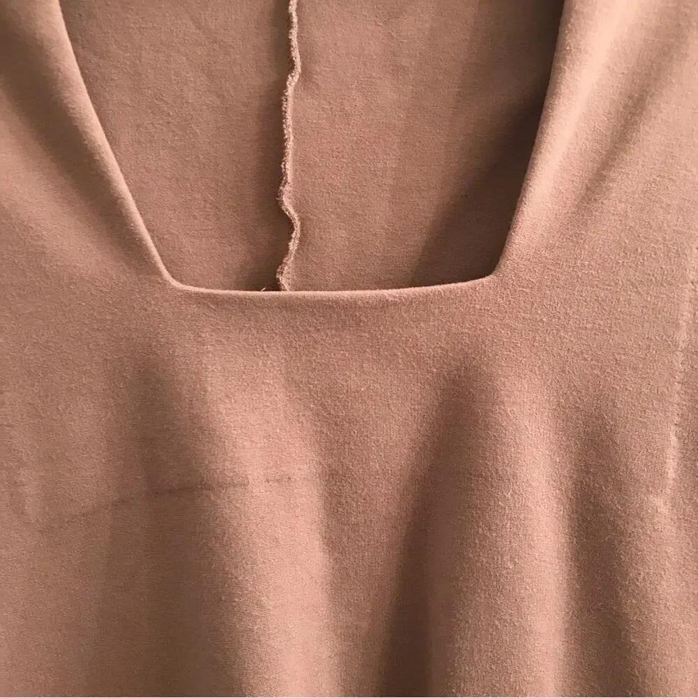 Kate Spade Saturday Square Neckline Long Sleeve Shift Dress Size Small